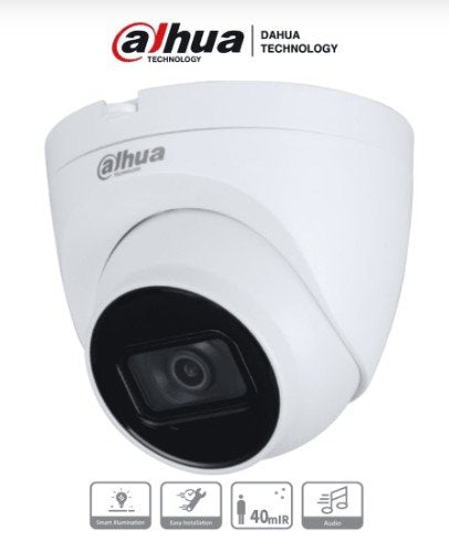 Camara Dahua HAC-HDW1200TQP-A Tipo Domo 2 MP (1080p), Microfono Integrado, Lente de 2.8 mm, iR 40 Mts - Análoga