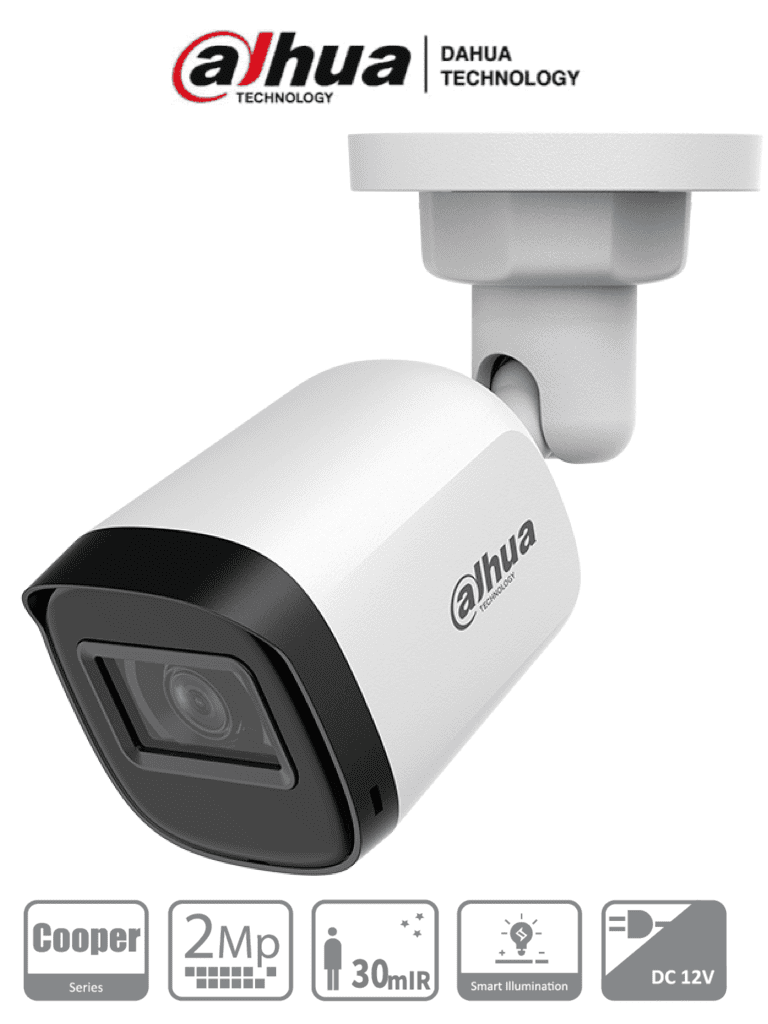 Camara Dahua HAC-B1A21-U-36 Tipo Bala de 2 MP (1080p) Lente 3.6 mm, iR 30 Mts - Análoga