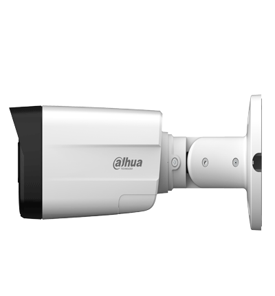 Cámara Dahua HAC-ME1509THN-A-PV-S2 Tipo Bala Tioc de 5 MP, Iluminado Dual Inteligente, Disuasion Activa con Luz Roja y Azul, Lente de 2.8 mm, 111 Grados de Apertura, iR de 40 Mts, Microfono Integrado, Análoga